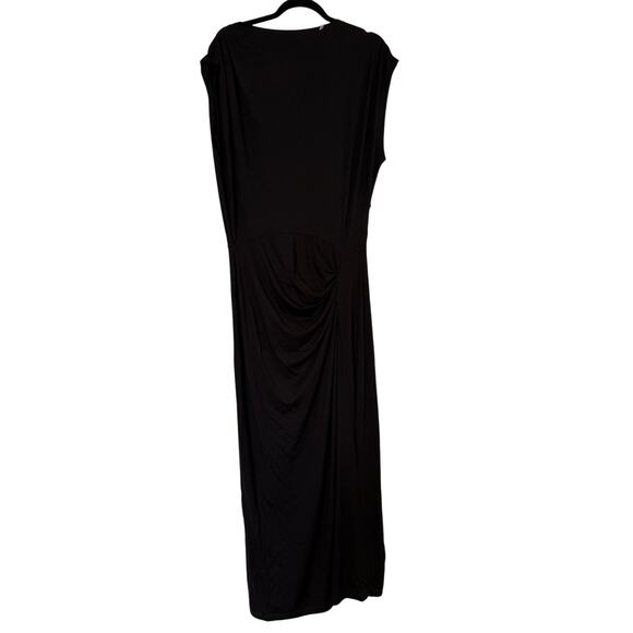 Isabel Marant Etoile Naerys Ruched Stretch Jersey Maxi Shirt Dress Sz 42 / 10 - Picture 2 of 15